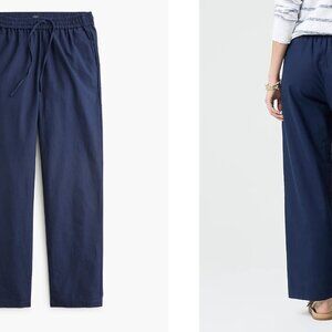 NWT J. CREW FACTORY plus linen blend slim wide leg drawstring pants (sz24)